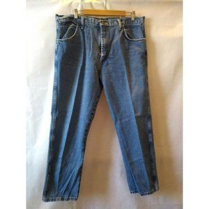 Wrangler Men's Blue Cotton Cowboy Cut Denim Jeans Size 38
